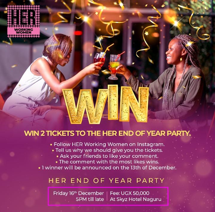 WIN TWO TICKETS TO OUR END OF YEAR PARTY